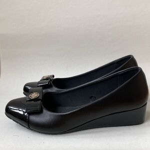 Anne Klein Iflex black bow detail shoes